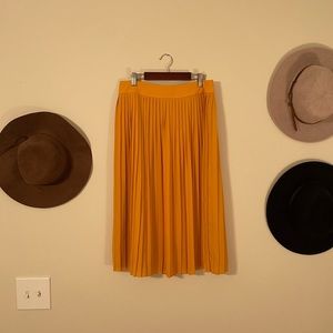 Pleated J Crew Midi Skirt